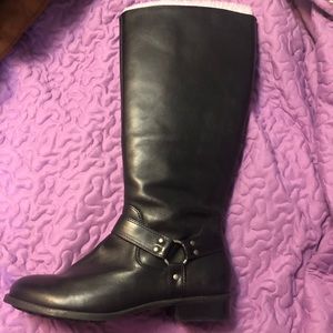 Genuine leather wide calf size 9.5